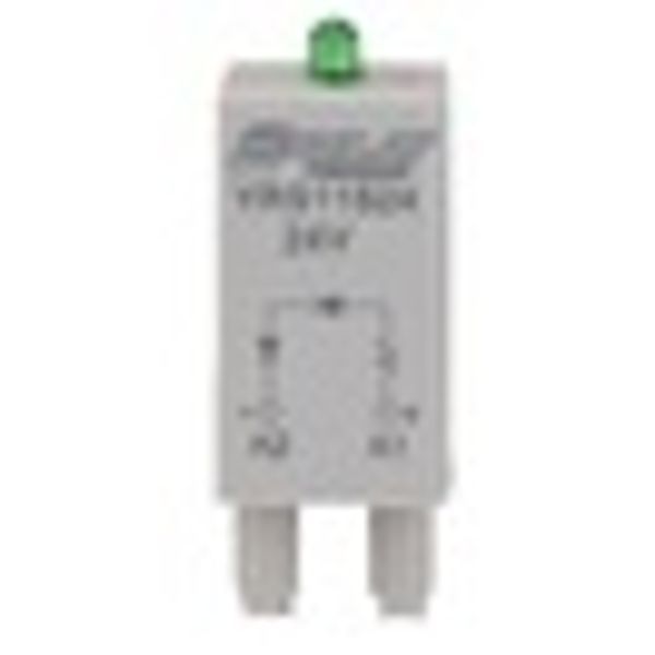 LED module green 24VAC/DC for S-Relay socket image 2