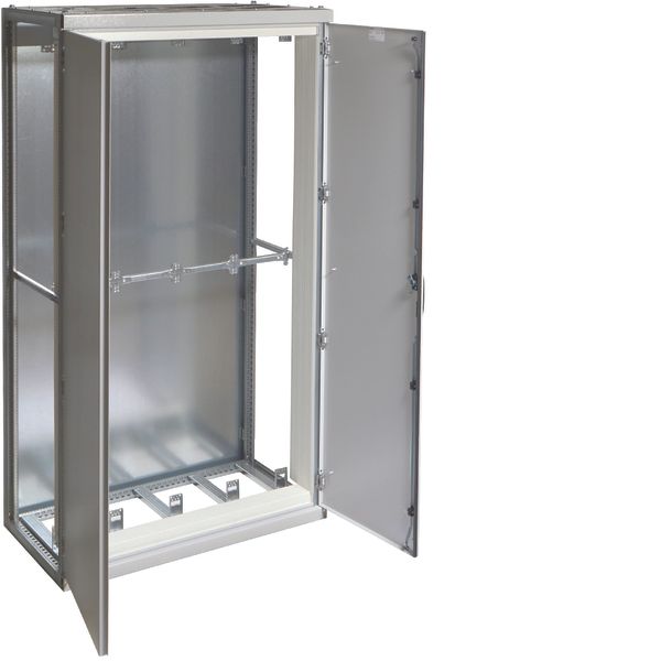 Modular stand-alone distrib. IP41 1100x2000x600 120° RAL7035 rear wall image 1