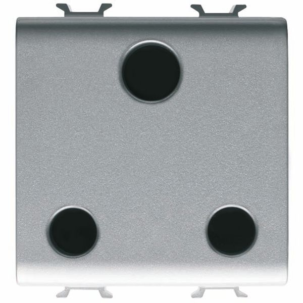 BRITISH STANDARD SOCKET-OUTLET 250V ac - 2P+E 15A - 2 GANG - TITANIUM - CHORUSMART image 2