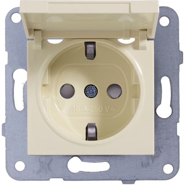 Karre-Meridian Beige Earth Socket CP with Lid image 1