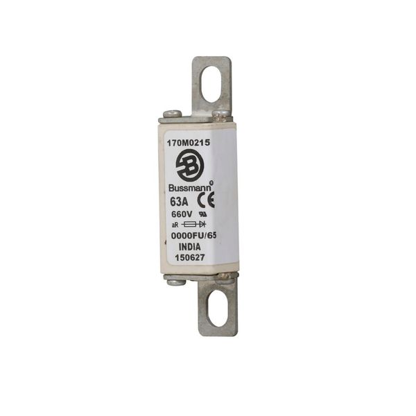 Fuse-link, high speed, 63 A, AC 660 V, size 0000, 18 x 19 x 80 mm, aR, UL image 18