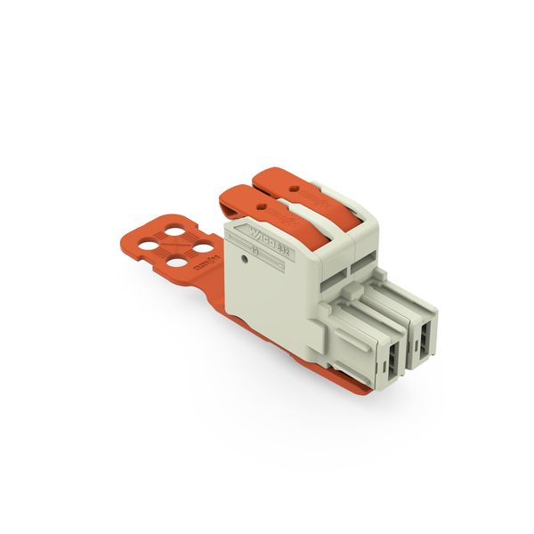 832-1102/342-000 1-conductor female connector; lever; Push-in CAGE CLAMP® image 1