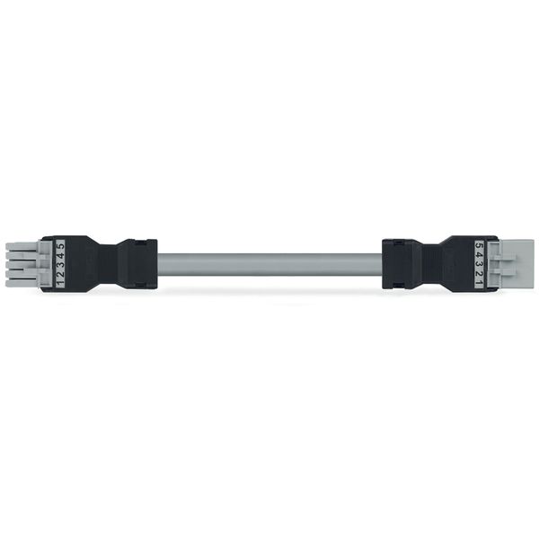 pre-assembled interconnecting cable Eca Socket/plug gray image 2