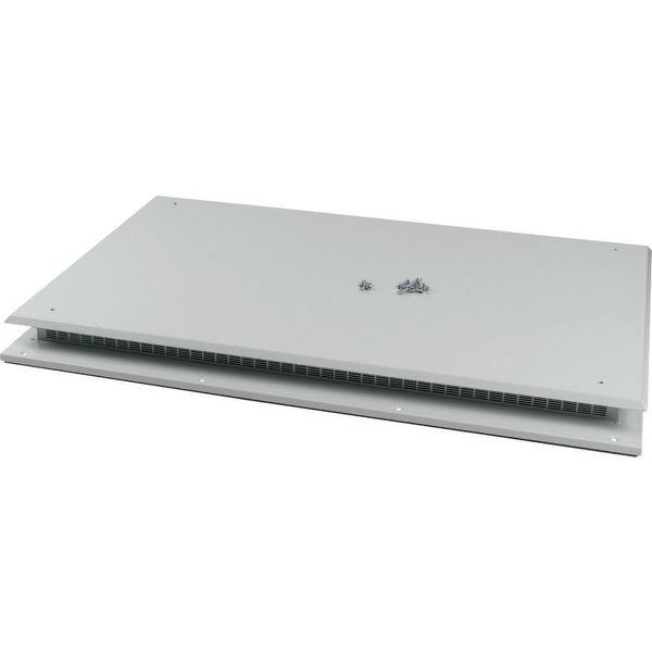 Top plate for OpenFrame, ventilated, W=1350mm, IP31, grey image 5