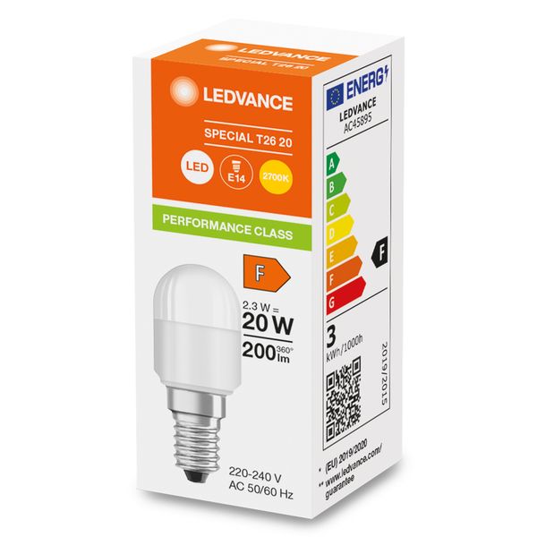 LED SPECIAL T26 P 2.3W 827 Frosted E14 image 6
