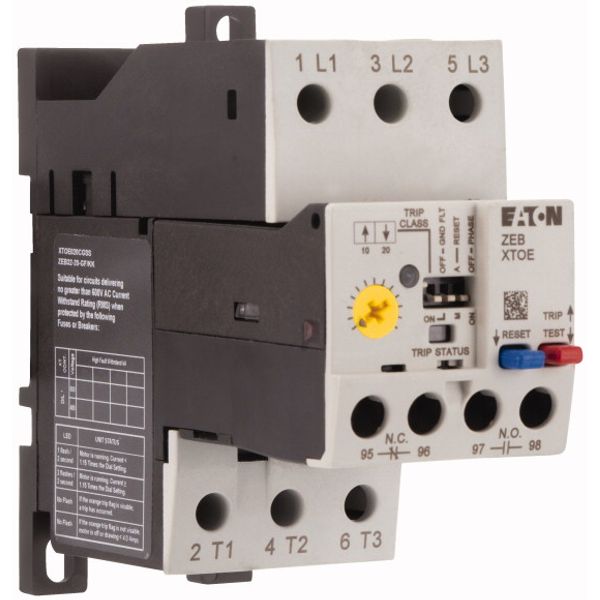 Overload relay, Separate mounting, Earth-fault protection: with, Ir= 4 - 20 A, 1 N/O, 1 N/C image 4