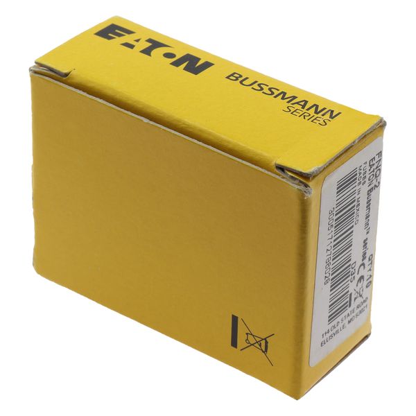 Fuse-link, LV, 2 A, AC 500 V, 10 x 38 mm, 13⁄32 x 1-1⁄2 inch, supplemental, UL, time-delay image 3