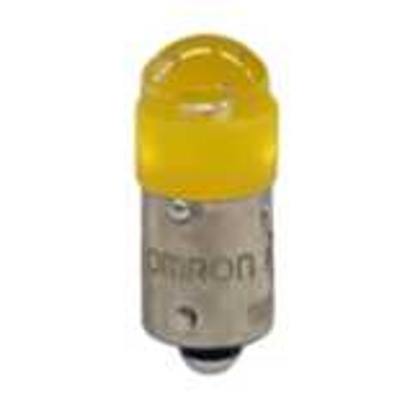 Pushbutton accessory A22NZ, Yellow LED Lamp 24 VAC/DC image 1