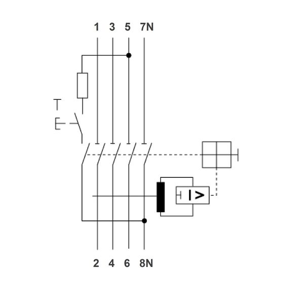 Residual current curcuit breaker 125A, 4-pole, 30mA, type AC image 13