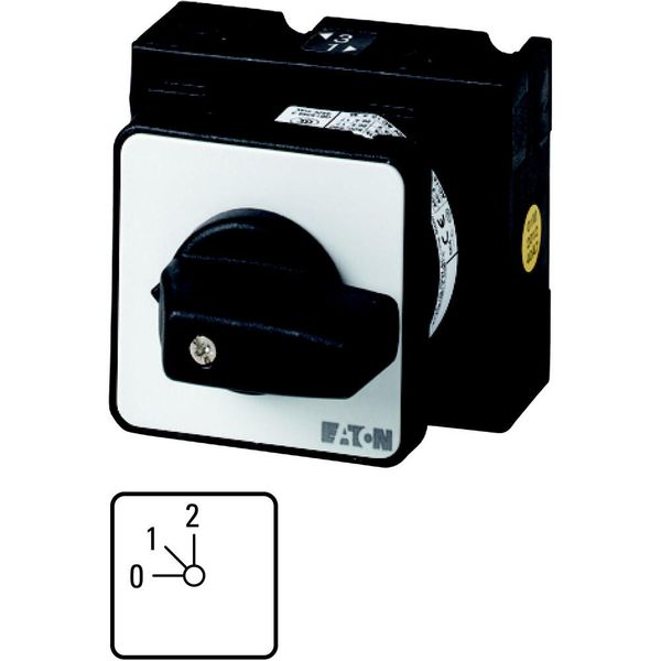 Step switches, T3, 32 A, flush mounting, 3 contact unit(s), Contacts: 6, 45 °, maintained, With 0 (Off) position, 0-2, Design number 8314 image 5