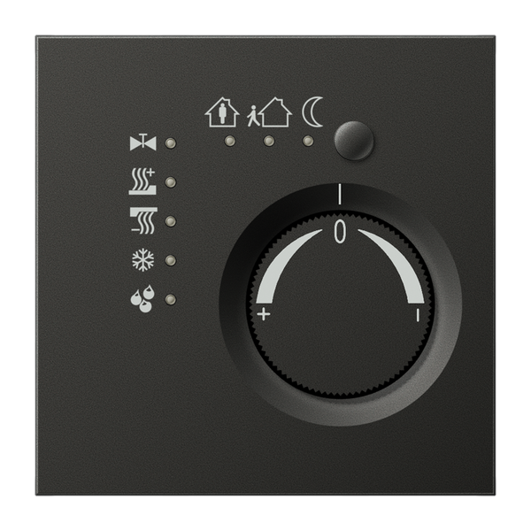 Thermostat KNX Room temp. controller, alum. image 2