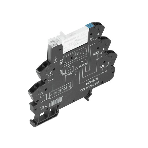Relay module, Actuator version, 24 V DC ±20 %, Green LED, Free-wheelin image 1
