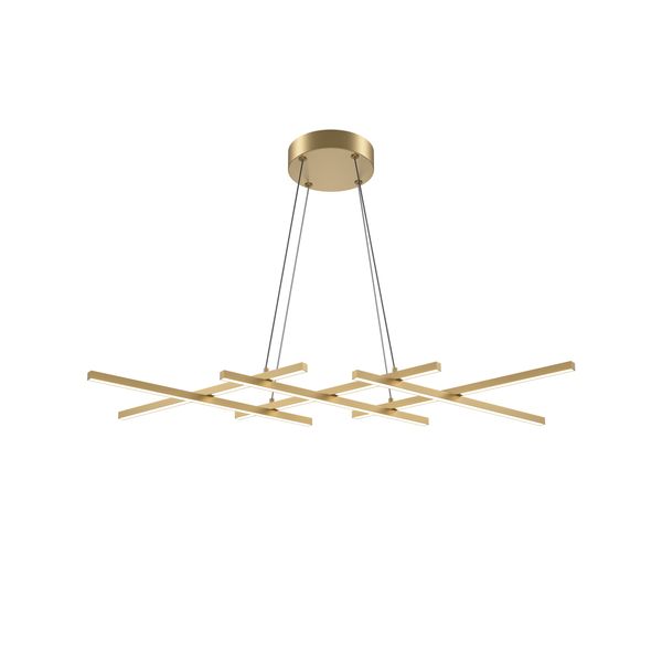 Modern Halo Pendant lamp Brass image 1