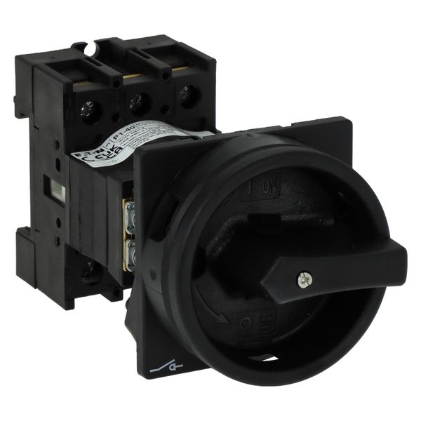 Main switch, P1, 40 A, rear mounting, 3 pole, STOP function, With black rotary handle and locking ring, Lockable in the 0 (Off) position image 14