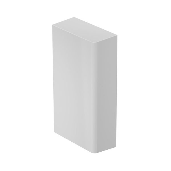 BRK ES70130 lgr  SIGNA BASE end piece, 34x137x73, light gray Polycarbonate/Acrylonitrile butadiene styrene image 1