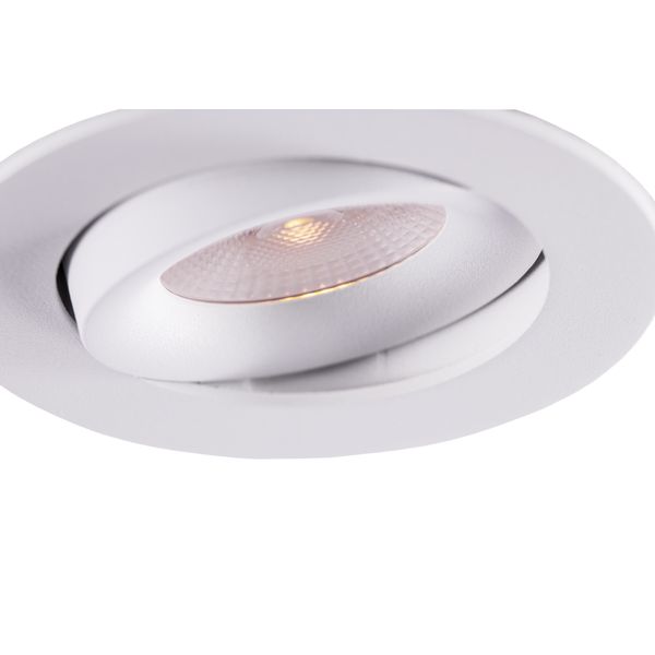 LED Downlight 10W 3000K/4000K/5700K 800Lm 40° CRI 90 Flicker-Free Cutout 83-88mm (External Driver Included) RAL9003 THORGEON image 3