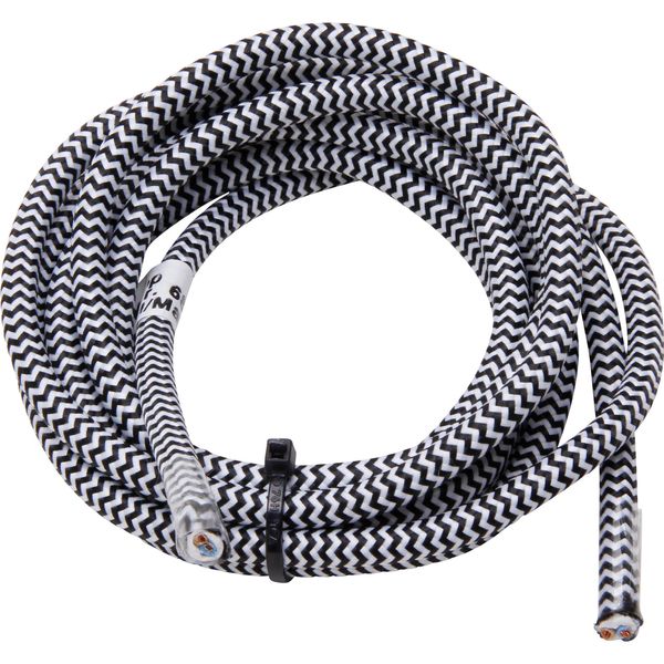 Textile cable H03VV-F2x0,75mm²,2m,bll/wh image 1