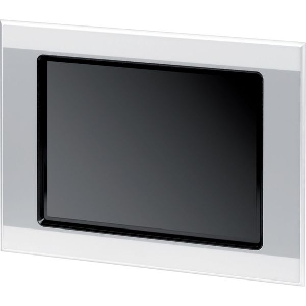 Single touch display, 12-inch display, 24 VDC, IR, 800 x 600 pixels, 2x Ethernet, 1x RS232, 1x RS485, 1x CAN, PLC function can be fitted by user image 12