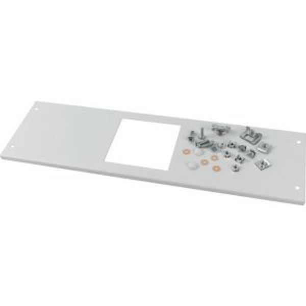 Front cover, +mounting kit, for NZM3, horizontal, 3p, HxW=200x600mm, grey image 4