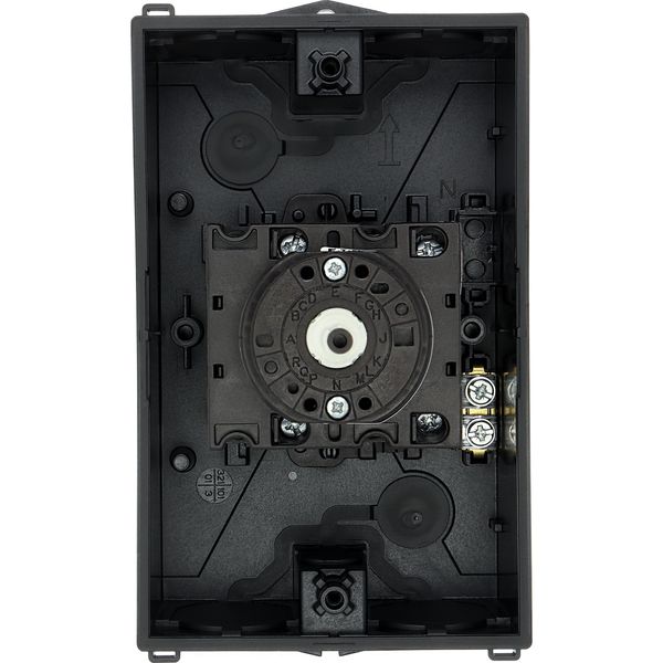 Main switch, T3, 32 A, surface mounting, 4 contact unit(s), 8-pole, STOP function, With black rotary handle and locking ring, Lockable in the 0 (Off) image 28