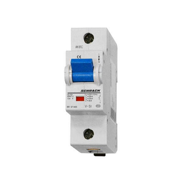 High Current Miniature Circuit Breaker C40/1 image 1