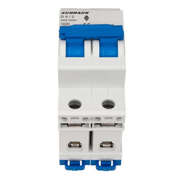 Miniature Circuit Breaker (MCB) AMPARO 10kA, D 4A, 2-pole image 2