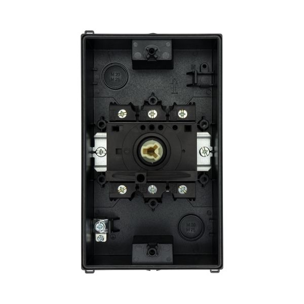 On-Off switch, P3, 63 A, surface mounting, 3 pole, STOP function, With image 22