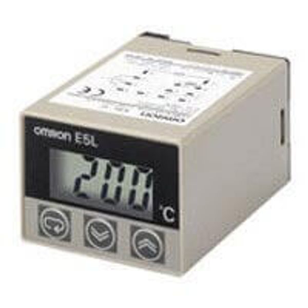 Electronic thermostat with digital setting, (45x35)mm, 0-100deg, socke image 2