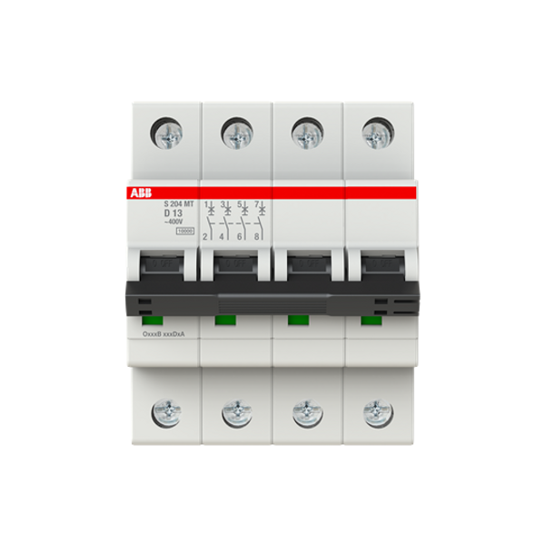 S204MT-D13 Miniature Circuit Breakers MCBs - 4P - D - 13 A image 4