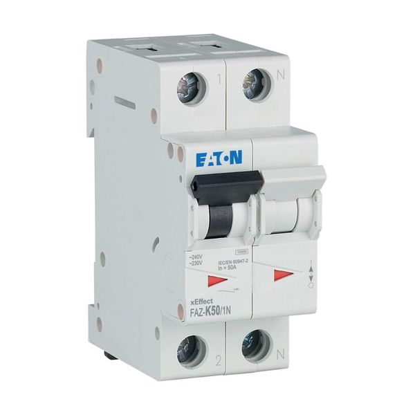 Miniature circuit breaker (MCB), 50 A, 1p+N, type K characteristic image 18