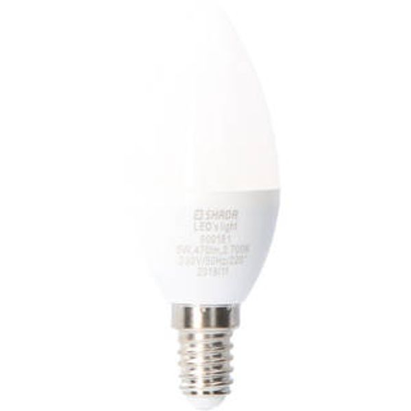LED SMD Bulb - Candle C35 E14 4.5W 470lm 2700K Opal 240° image 1