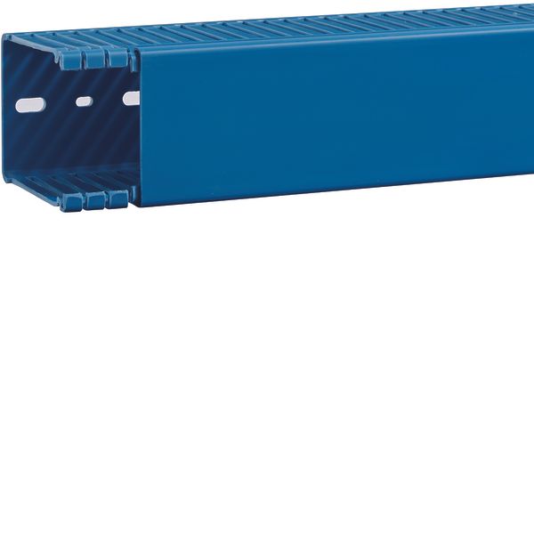 Slotted panel trunking made of PVC BA6 80x60mm blue image 1