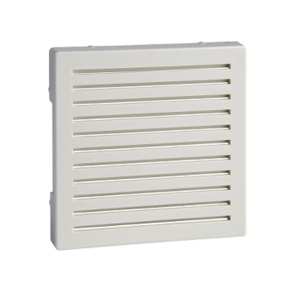 Central plate for acoustic signal generators, polar white, glossy, System M image 2