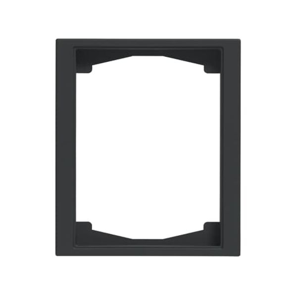 1721F100-885 Cover frame 1gang Black - Impressivo image 1