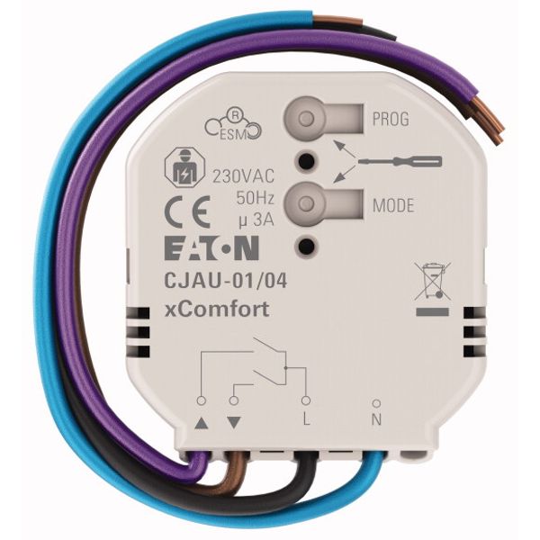 Shutter actuator flush-box mount without local input image 1