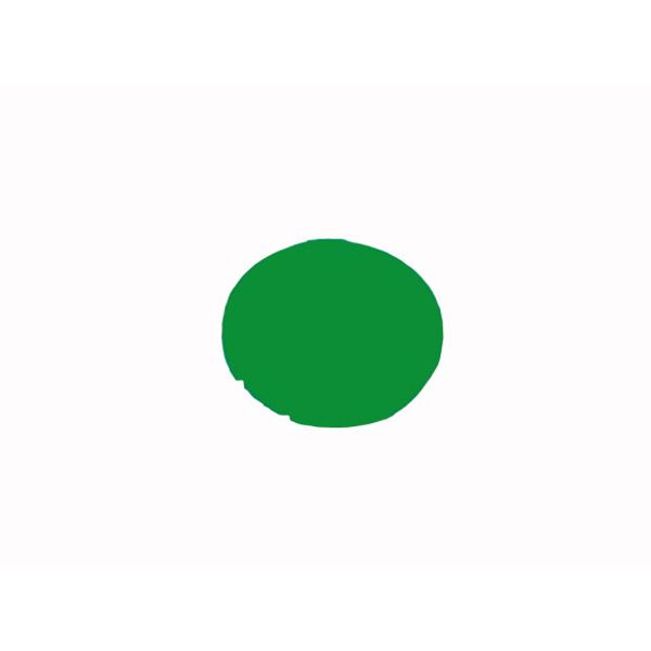 Button lens, flat green, blank image 1