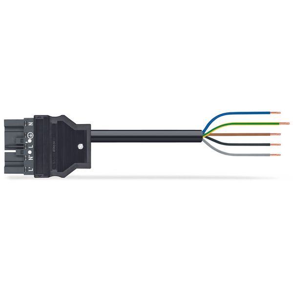 pre-assembled connecting cable Eca Plug/open-ended dark gray image 2