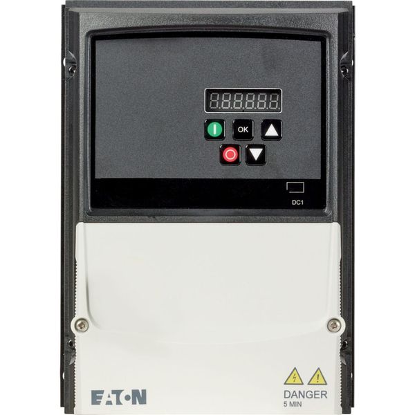 Variable frequency drive, 115 V AC, single-phase, 5.8 A, 1.1 kW, IP66/NEMA 4X, Brake chopper, 7-digital display assembly, Additional PCB protection, U image 6