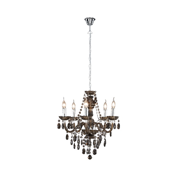 Luster chandelier 5-pc E14 black image 1