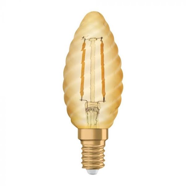 LED Bulb Filament E14 1.4W B35 TW  2500K Gold Ledvance image 1