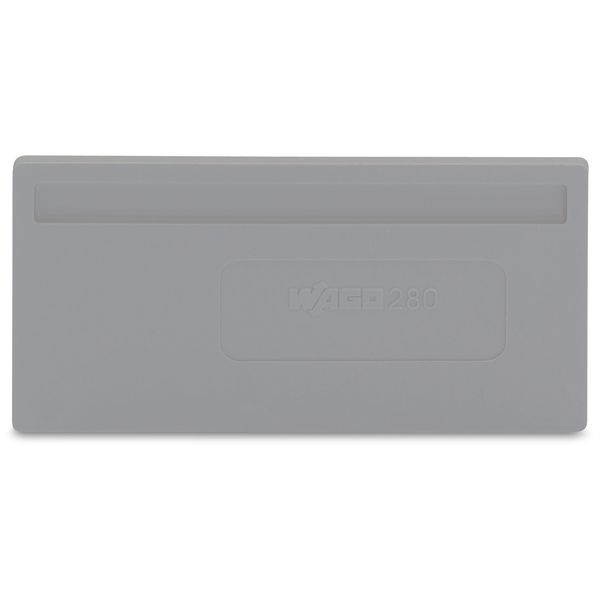 Separator plate 2 mm thick oversized gray image 1