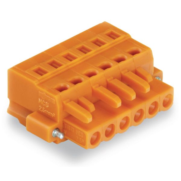 1-conductor female connector CAGE CLAMP® 2.5 mm² orange image 3