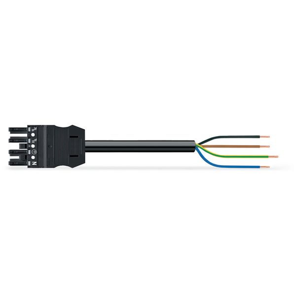 pre-assembled connecting cable Eca Socket/open-ended black image 2