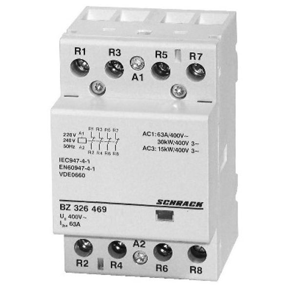 Modular contactor 63A, 4 NC, 230VAC, 3MW image 1