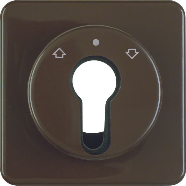 Cen. plate f.key push-b. f.blinds/key switch,splash-prot. flushmtd IP4 image 1