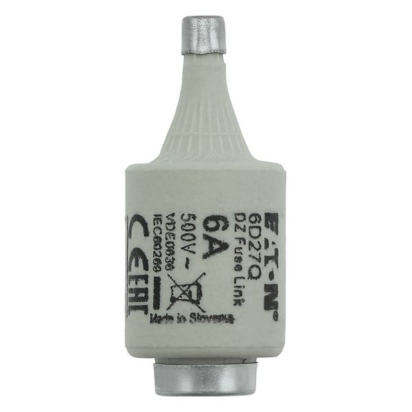 Fuse-link, LV, 6 A, AC 500 V, D2, gR, IEC, fast acting image 6