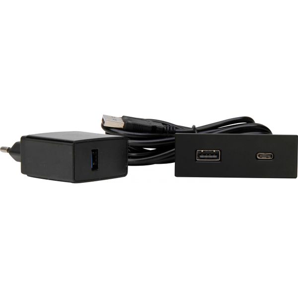 VersaPICK, rechteckig, matt schwarz, USB-C, image 1