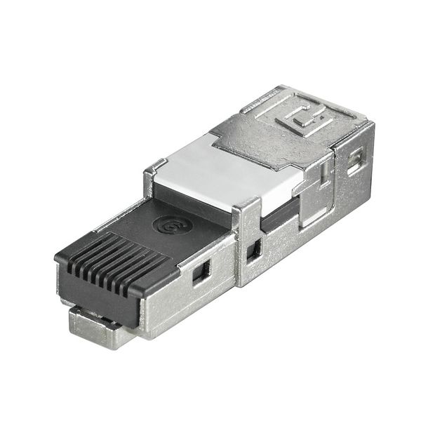 RJ45 connector, IP67 with housing, Connection 1: RJ45, Connection 2: I image 1