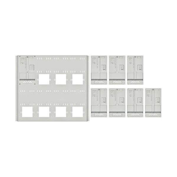 Set Meter box insert 2-rows, 8 meter boards/18 Modul heights image 1