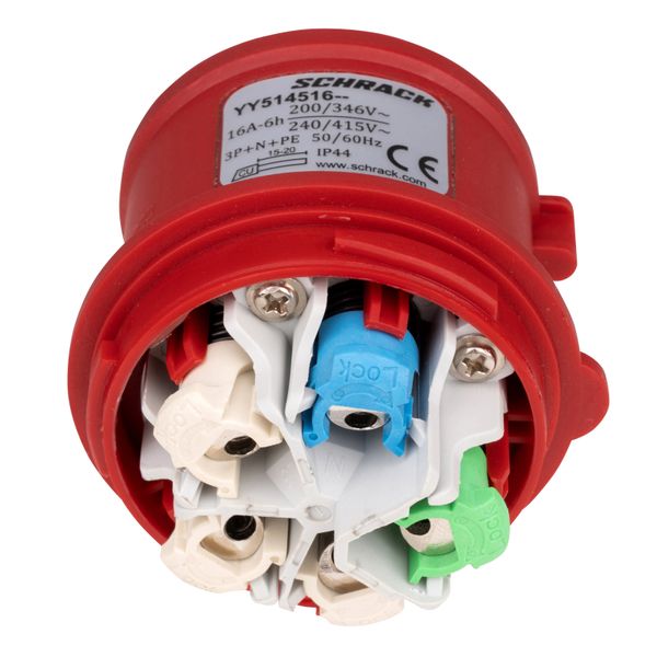 CEE-Plug, 5-pole, 16A, 400V, IP44, Quick connection image 3